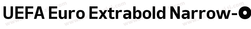 UEFA Euro Extrabold Narrow字体转换